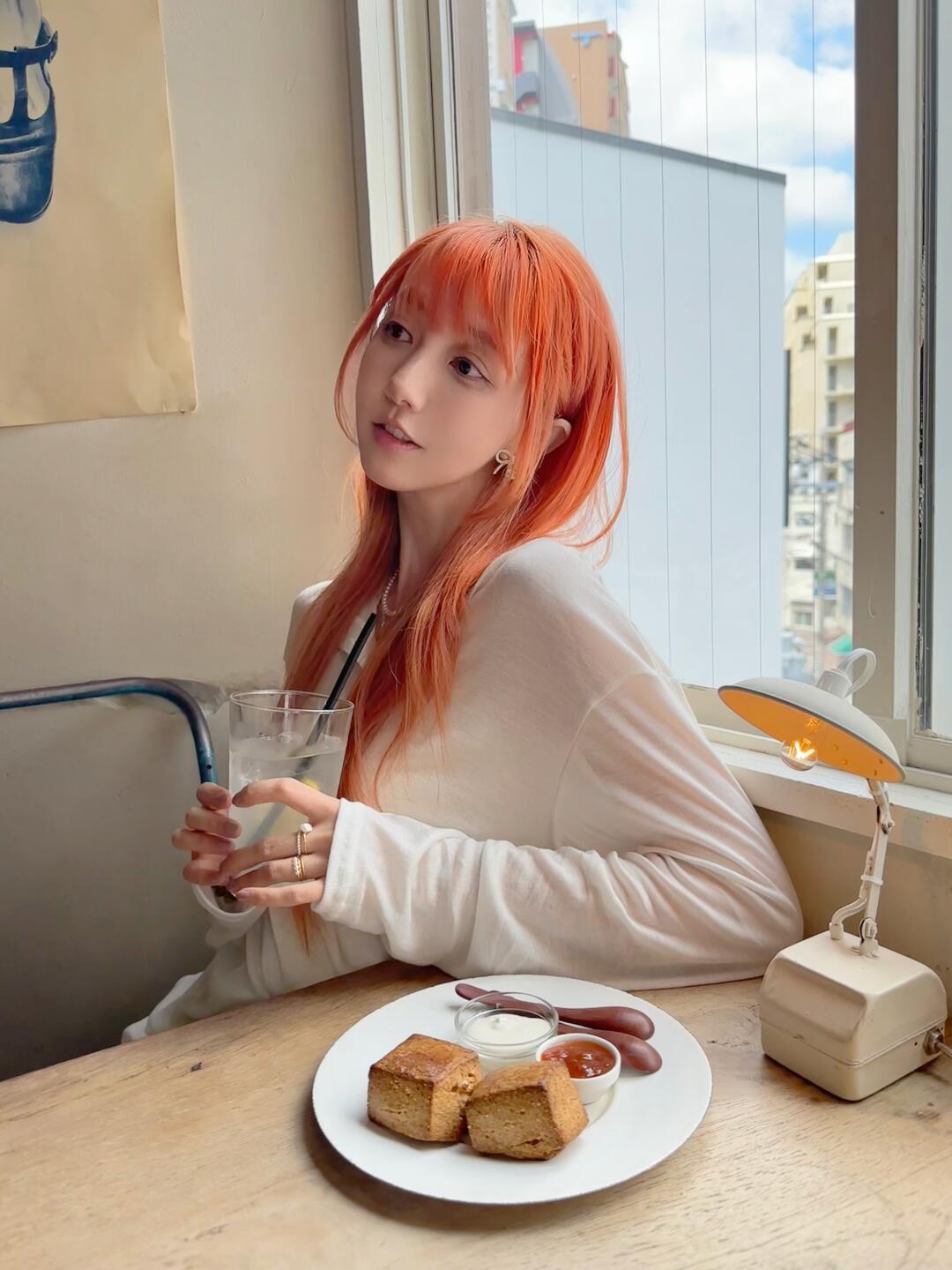 🇯🇵甜橙色头发的早晨☕️