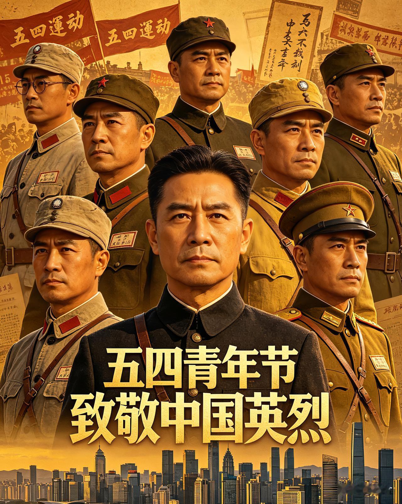 《五四青年节，致敬中国青年英烈》
 
百年风雨兼程，五四薪火不息。
在属于青年的