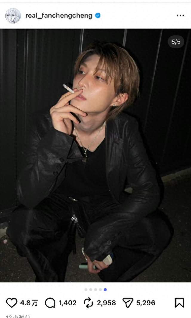 氛围感封神！范丞丞INS更新痞帅花絮，百变风格可塑性拉满