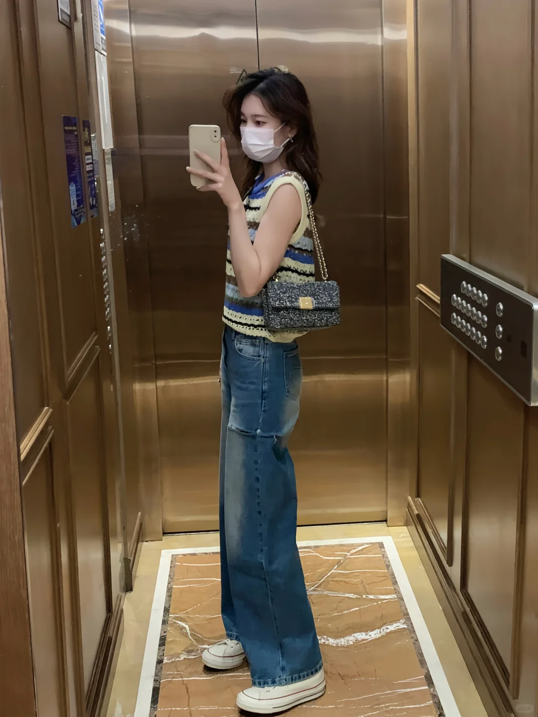 五一出游🐳清爽条纹+小白鞋时髦不费力