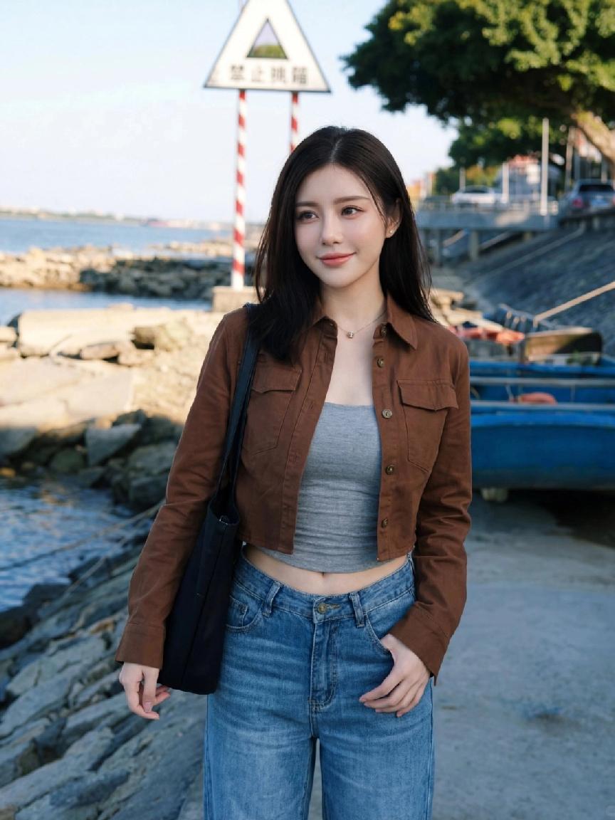 这件小外套🧥太好看了吧，很适合小个子的女生~