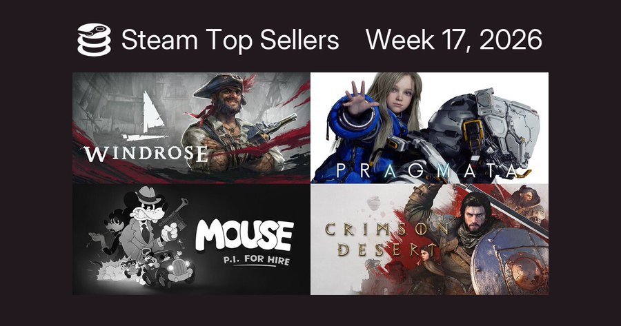 Steam最新一周销量榜出炉，《Windrose: 风启之旅》登顶，《极限竞速：