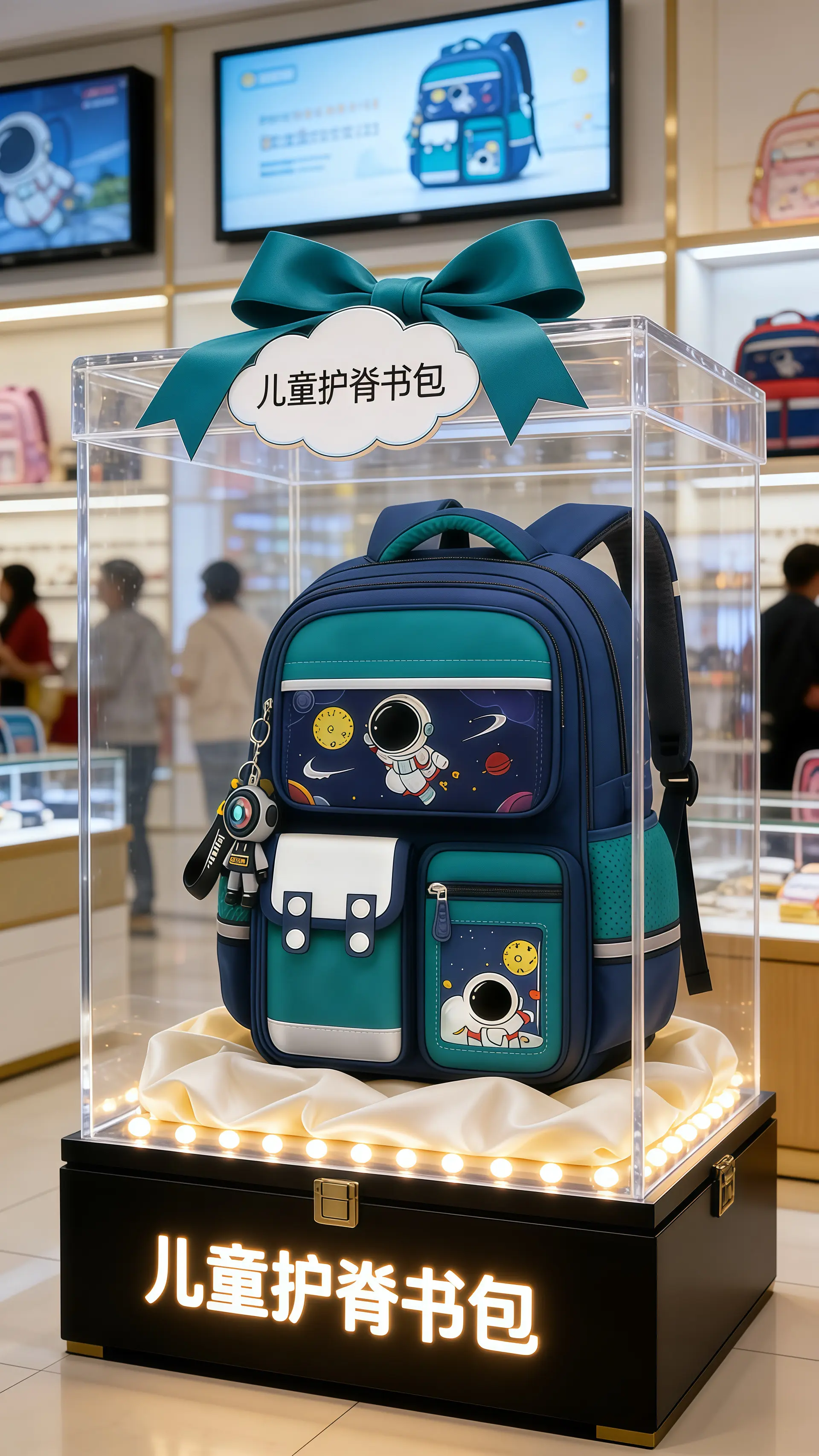 新款中小学生书包来啦～容量大还轻便减负，上学背超合适～