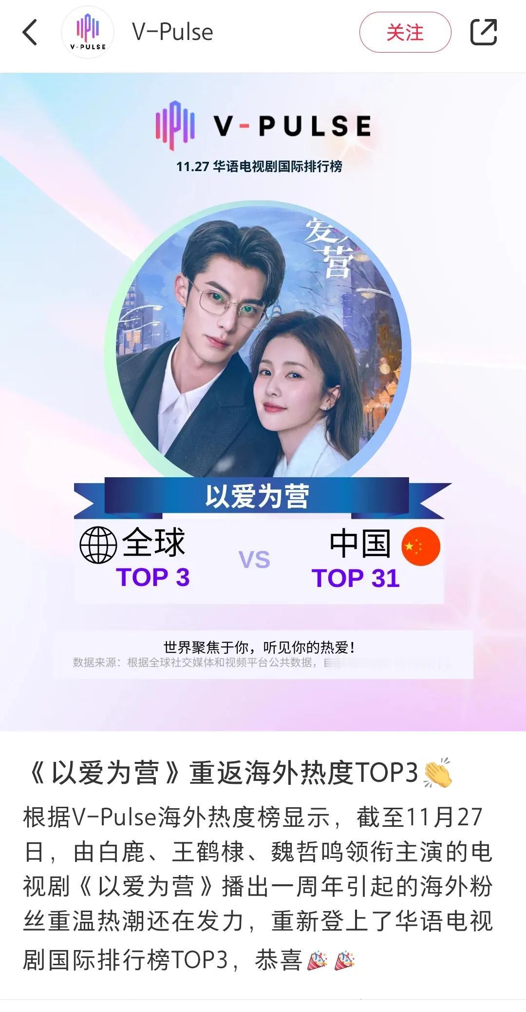《以爱为营》海外真的很火，长尾效应好强。