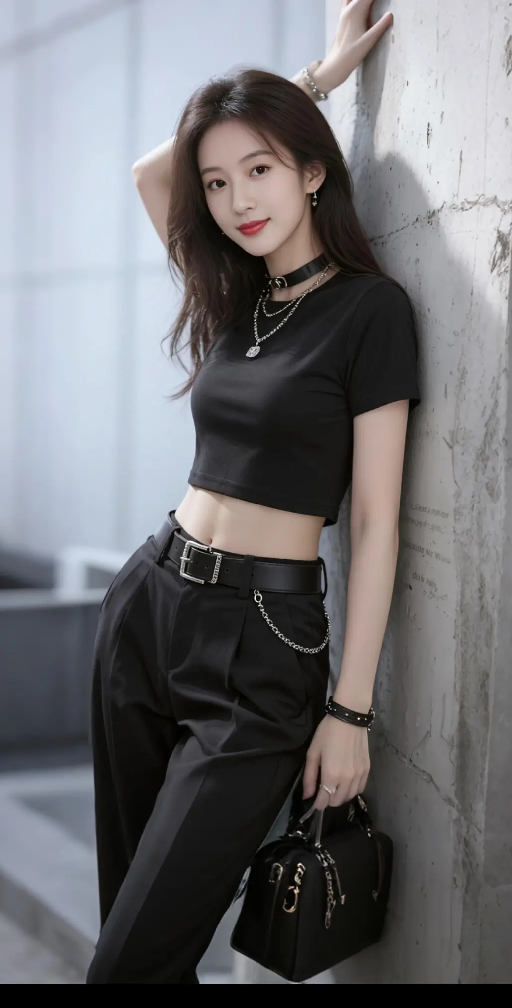 AI扩图 AI摩登佳人