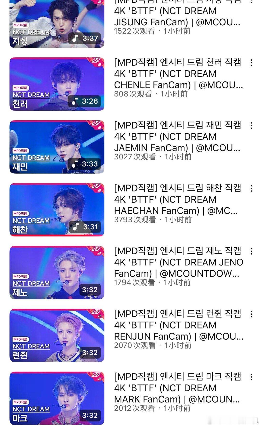 nctdream首场打歌首小时数据 ​​​