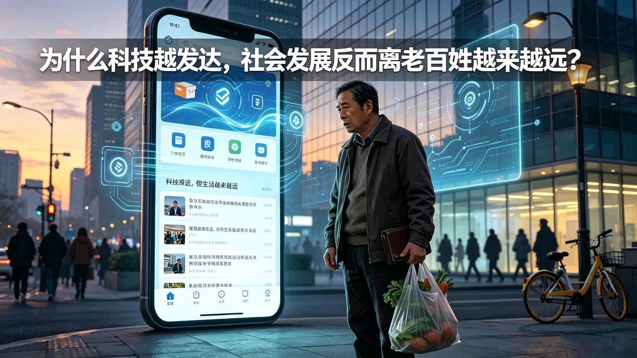 为什么科技越发达，社会发展反而离老百姓越来越远？
 
科技确实便利了生活：手机点