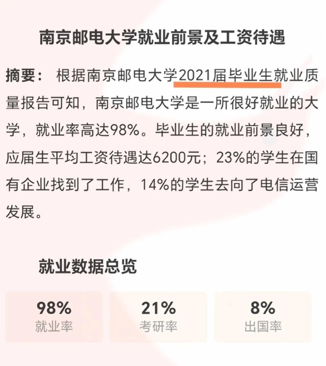 南京邮电大学毕业后的薪资水平及就业方向，仅供参考
 #教育# #幼儿教育大家说#