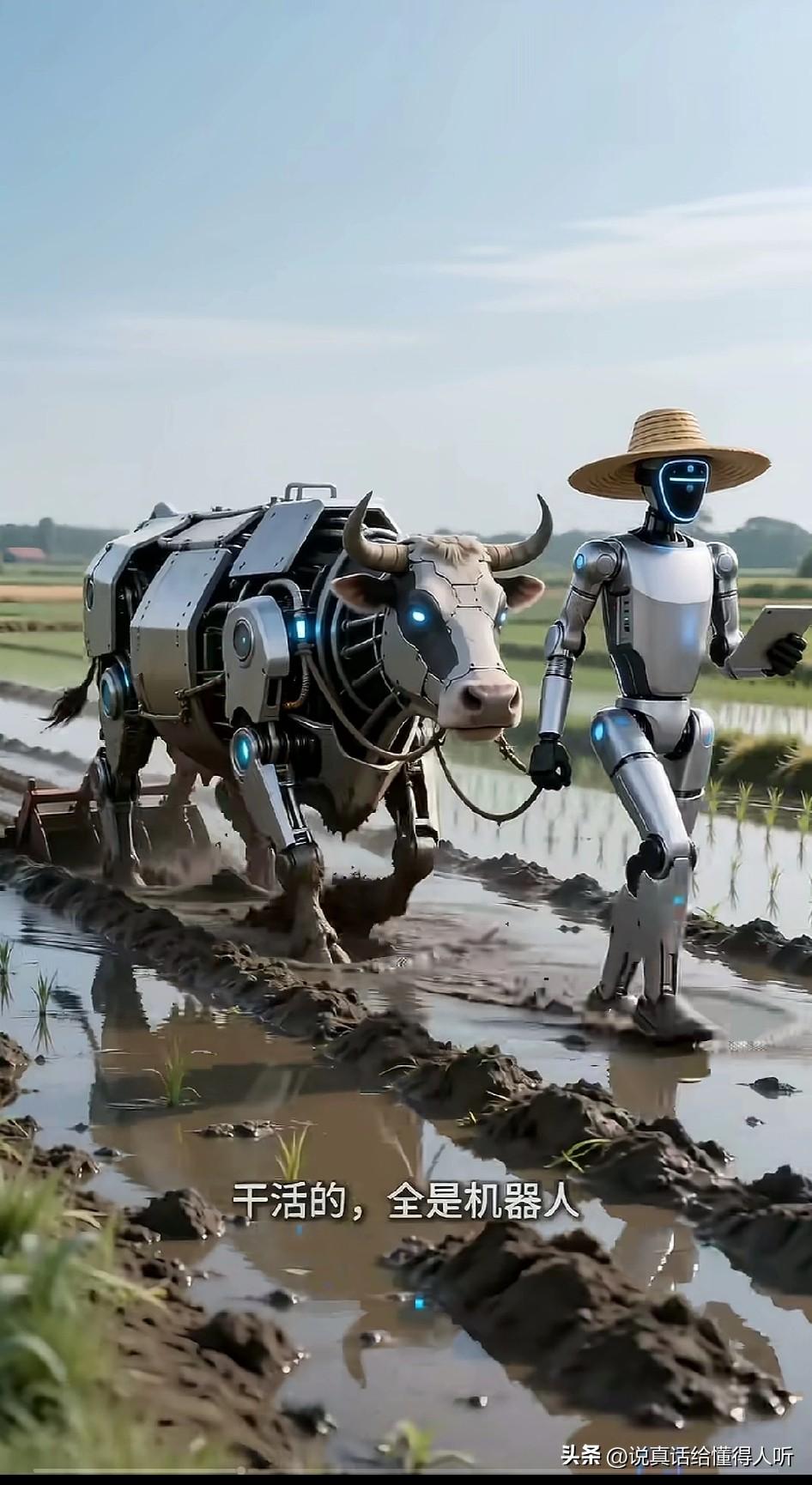 未来农业•只见机器不见人