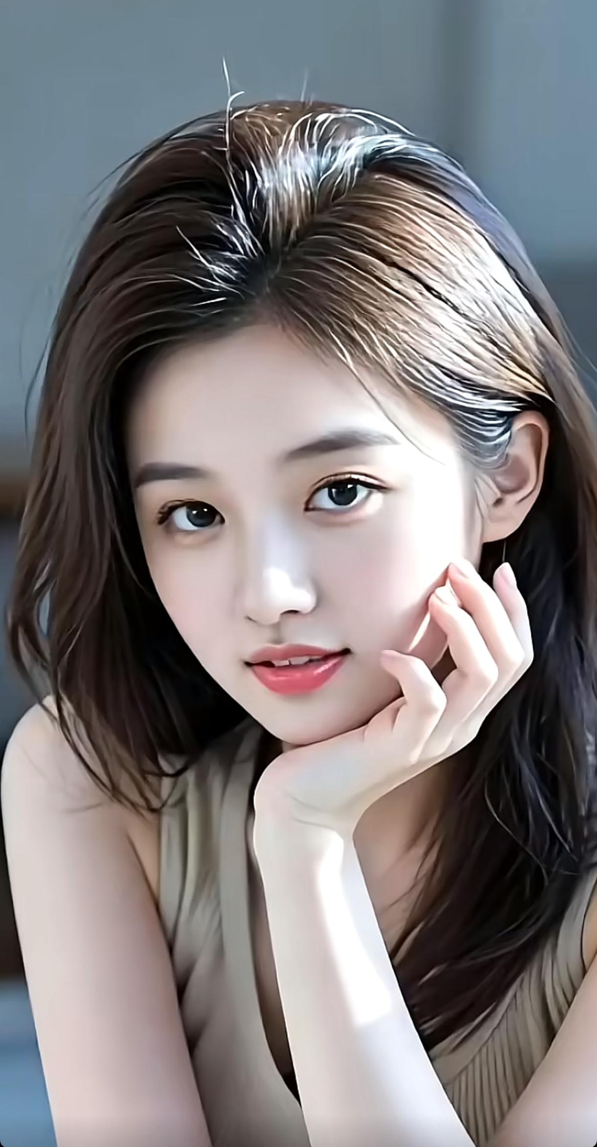 温柔甜美的少女，浅笑盈盈，散发着青春的气息。分享一下你随手拍的照片 温柔甜美少女