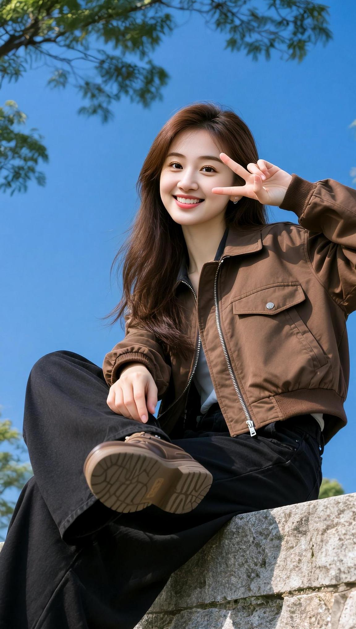 AI户外清新照 抖音ai创作