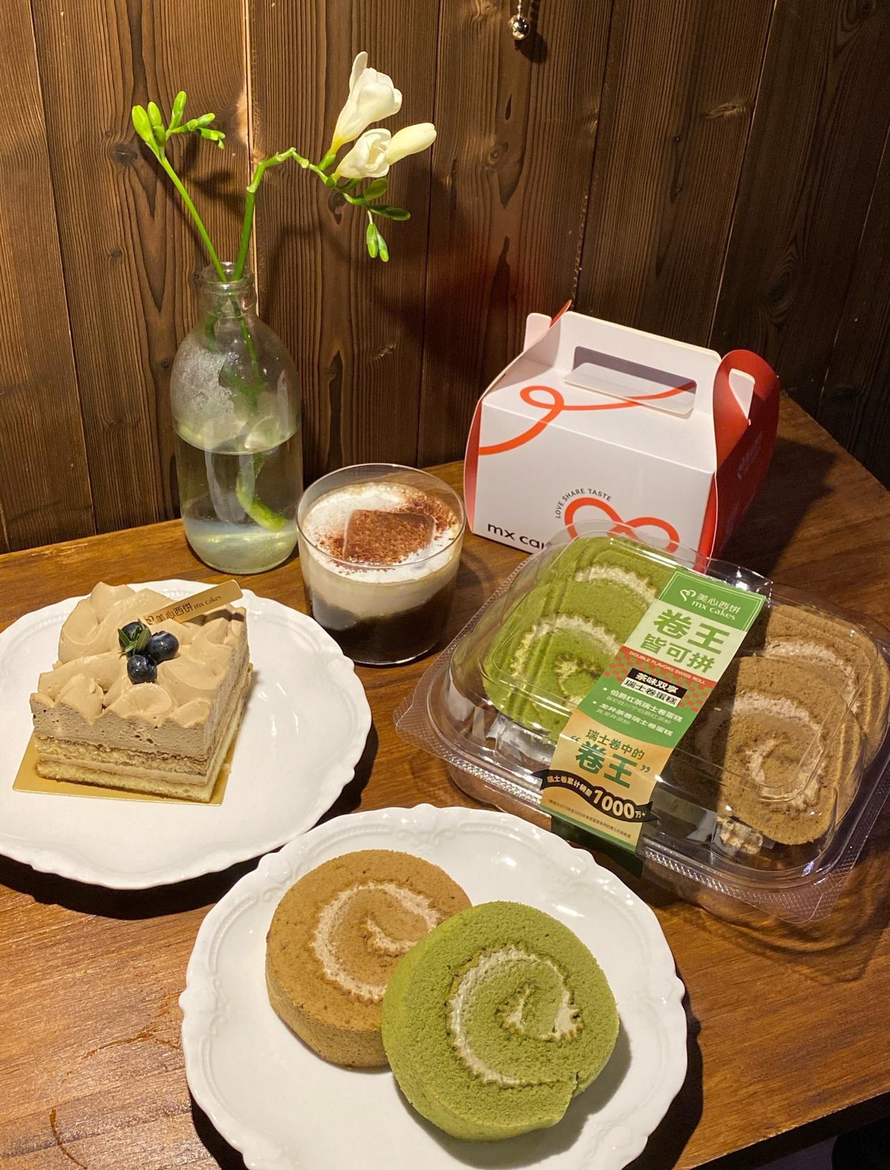 被美心西饼的瑞士卷茶🍵到了！

📍广州 美心西饼mx cakes(中华广场店