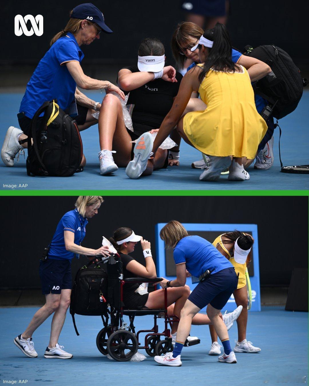 澳网2026袁悦vs斯瓦泰克袁悦腰部不适……要求医师入场。这一届澳网开赛后伤病有