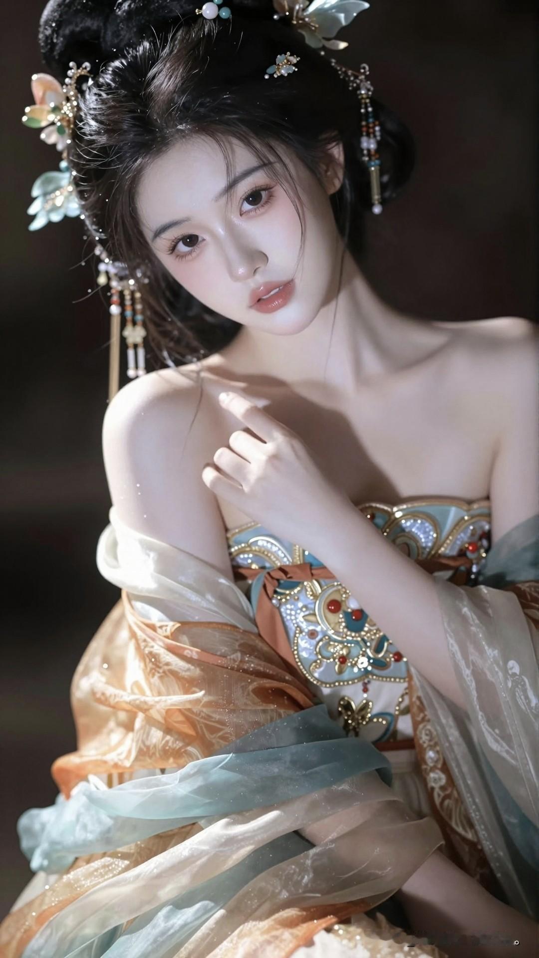 “罗衣何飘飘，轻裾随风还。顾盼遗光彩，长啸气若兰。”翩若惊鸿汉服 蝶舞华裳 仙气