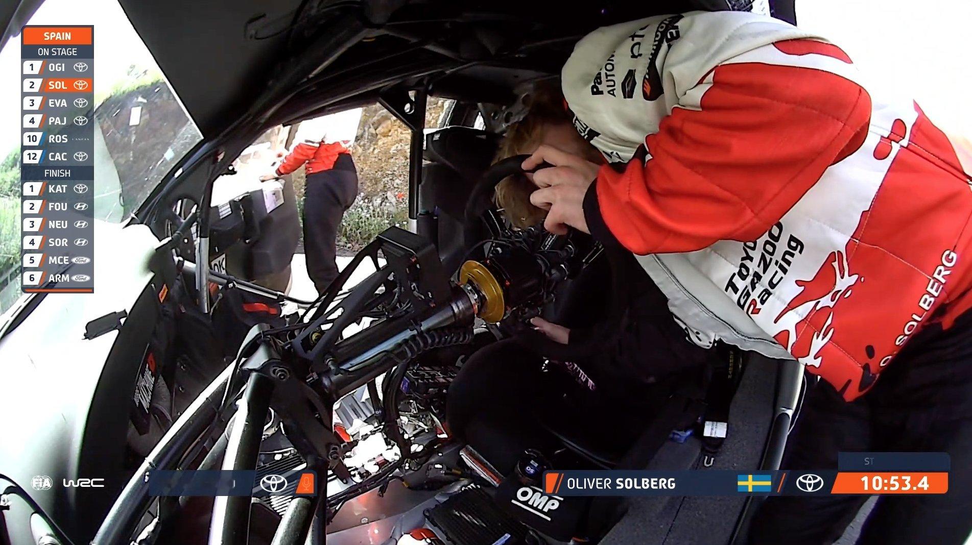 WRC连续两站在周日出现戏剧一幕！在加那利群岛拉力赛的16个赛段结束后，索伯格仅