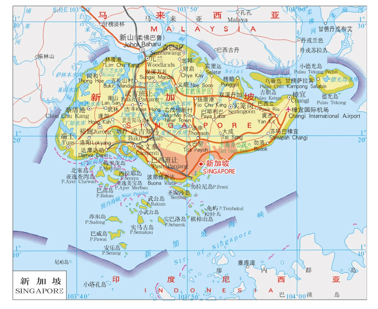 新加坡地图