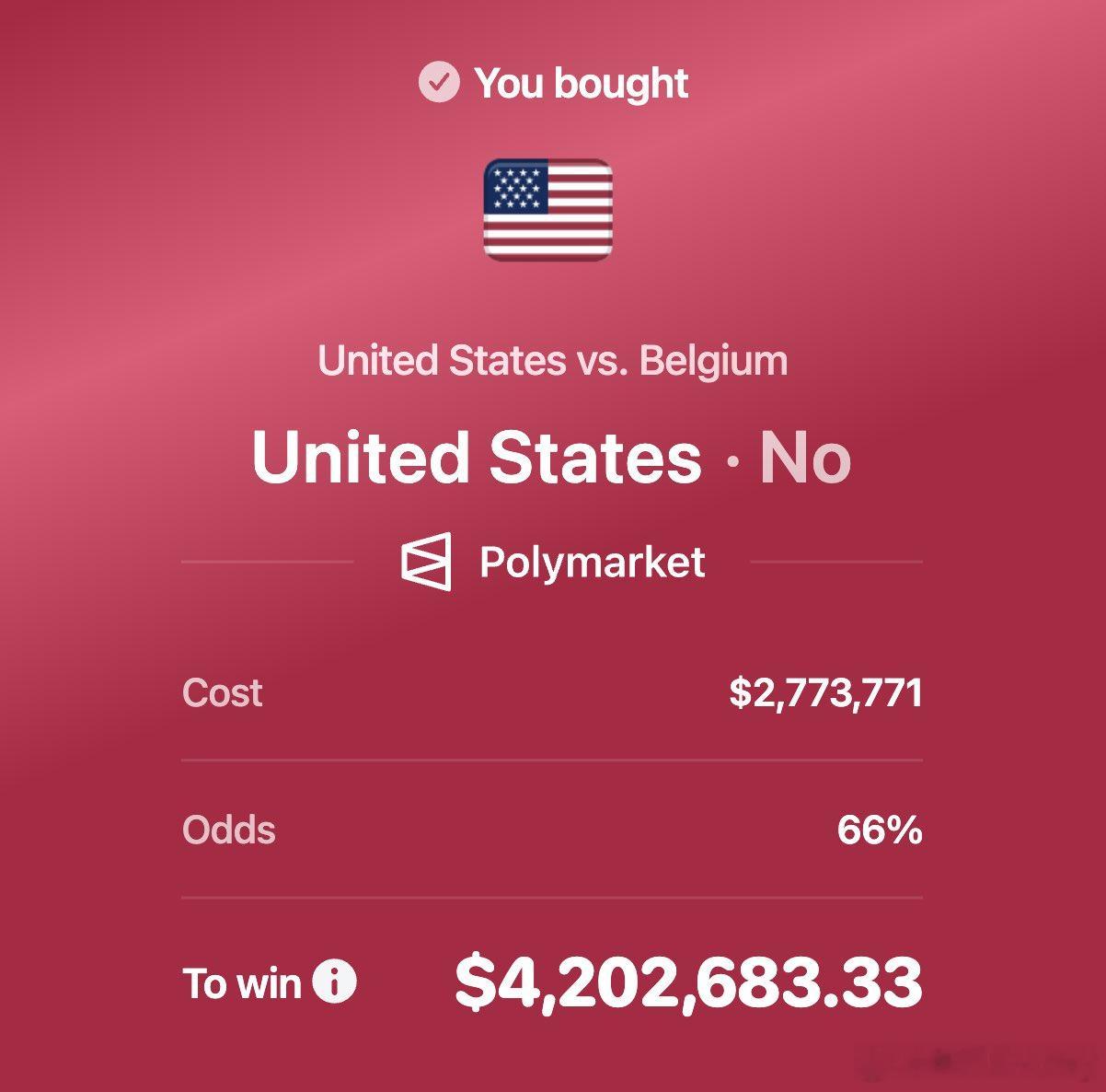 去中心化预测市场Polymarket的体育专属官方账号发布信息：有人在 Poly