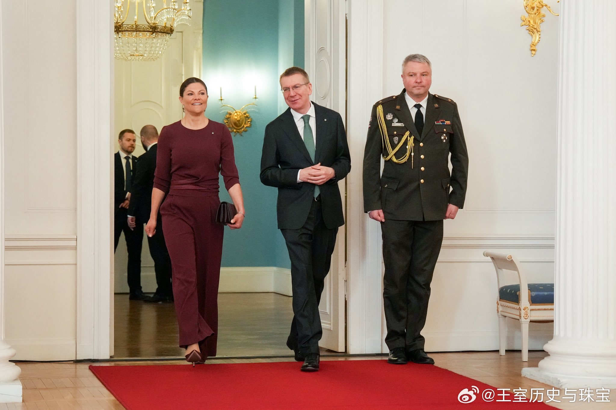 新闻 2026.3.5 瑞典女王储维多利亚工作访问拉脱维亚，在里加城堡会见拉脱维