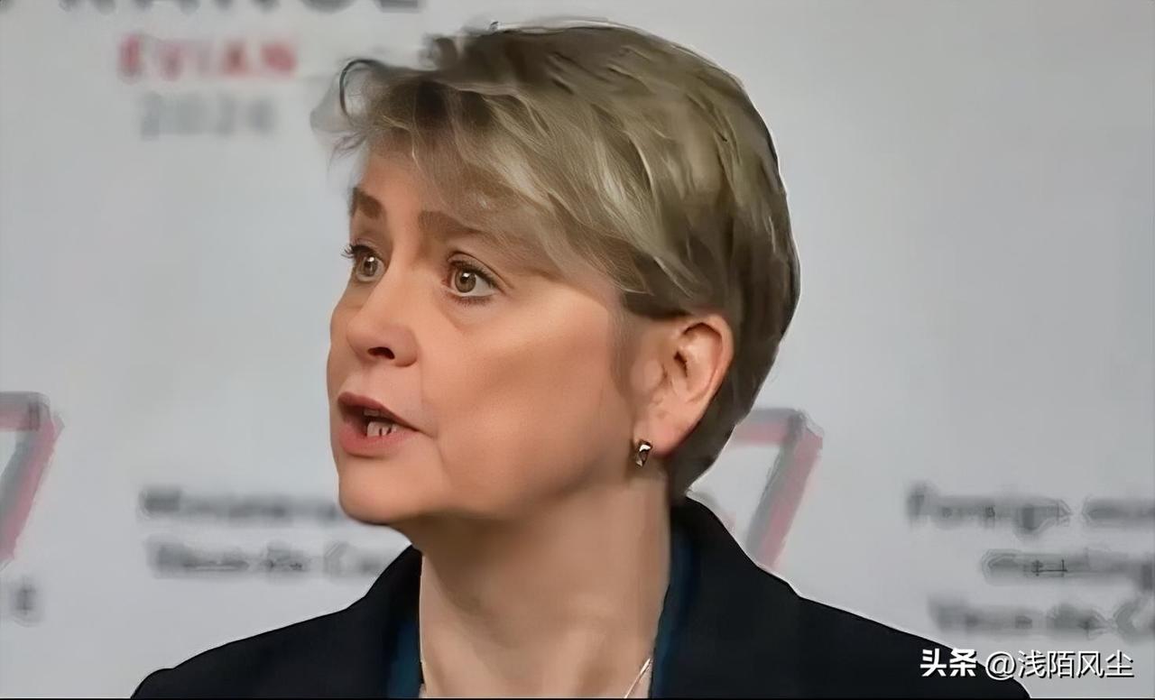 英国外交大臣伊薇特·库珀在法国巴黎G7外长会议 上警告称:“我们对俄罗斯与伊朗之