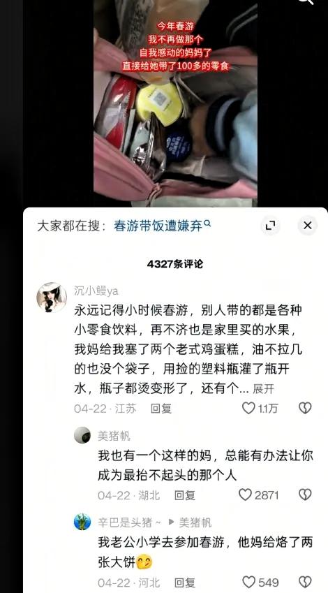总会有那么一个愚蠢的家长。
其他孩子则背着装满零食和饮料的背包去参加春游。

这