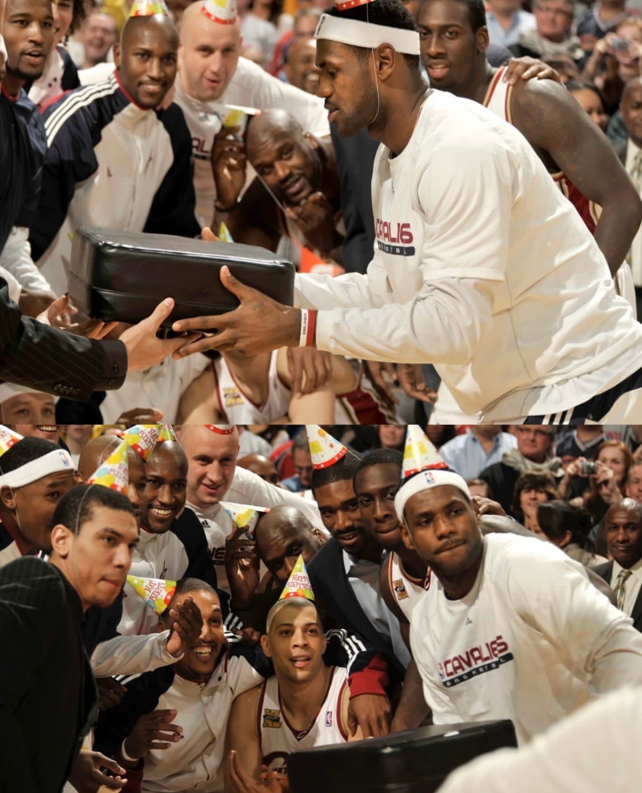 闪回09年，当时25岁生日的詹姆斯~Images via nbahistory 