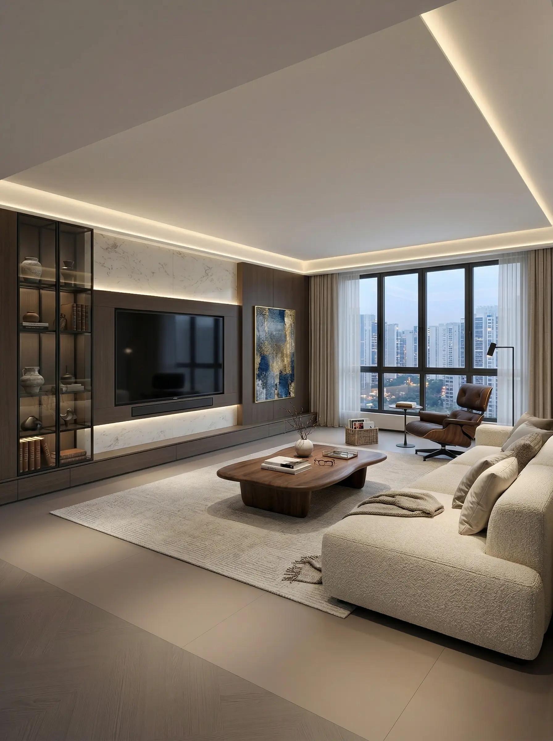 ²意式极简风，这个显大给业主震撼到了