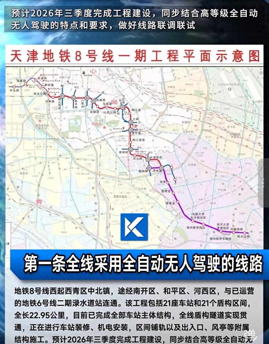 天津8号线一期对哪些区有利

天津地铁8号线一期及延伸线‌直接串联西青、南开、和