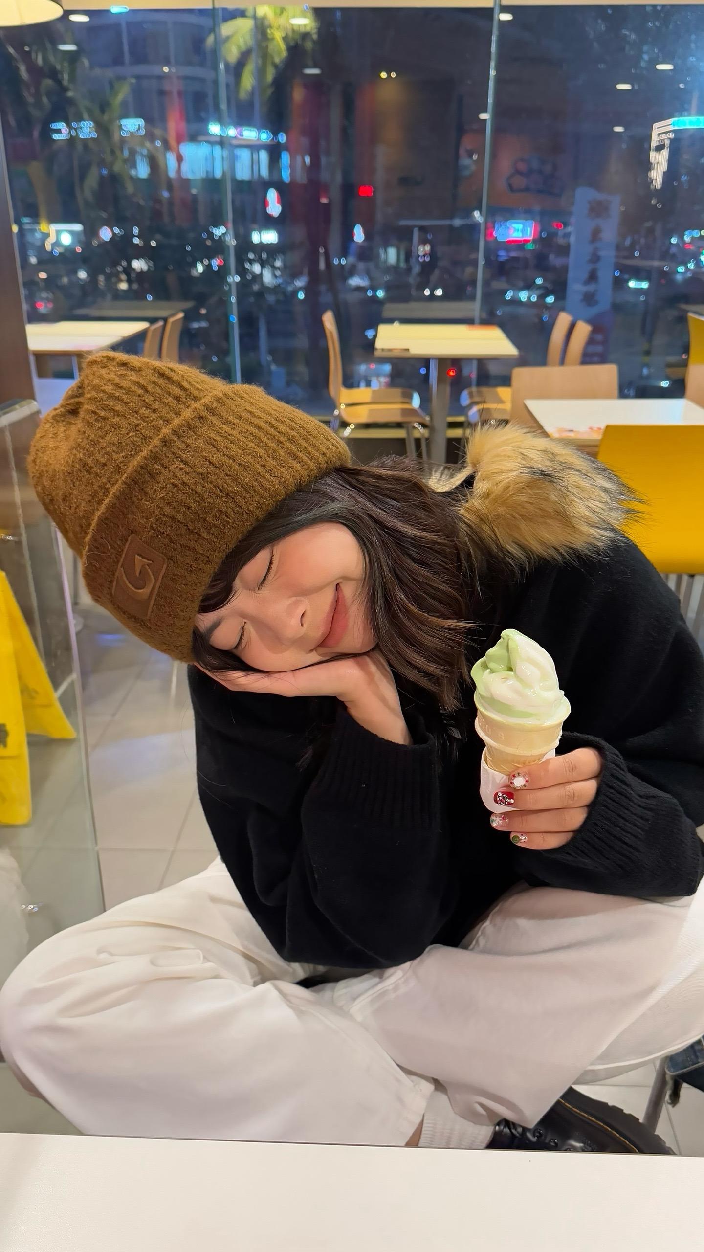 请你吃抹茶冰淇淋🍦