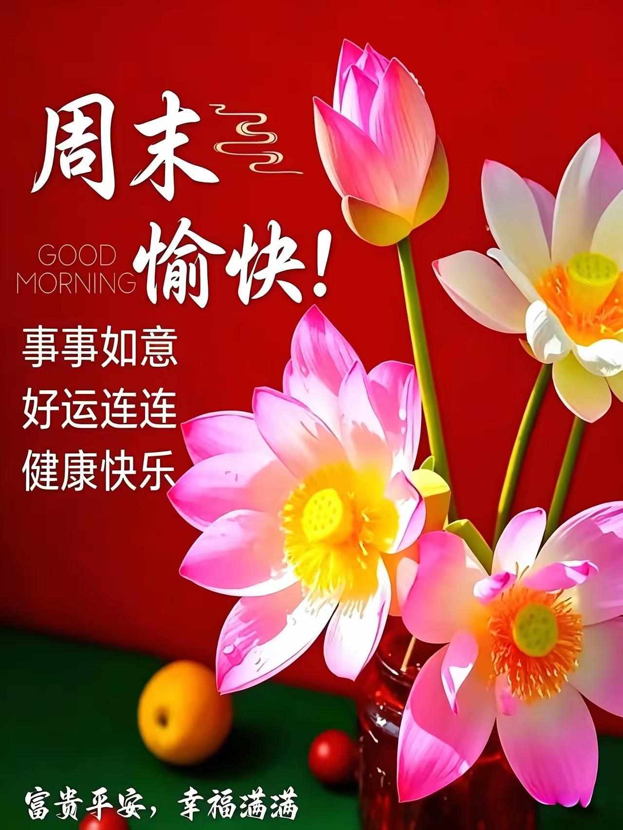 周日晨光缓缓洒下，
带着清爽与温柔，送来一份晨起祝福☀️
 
不盼大富大贵，只愿