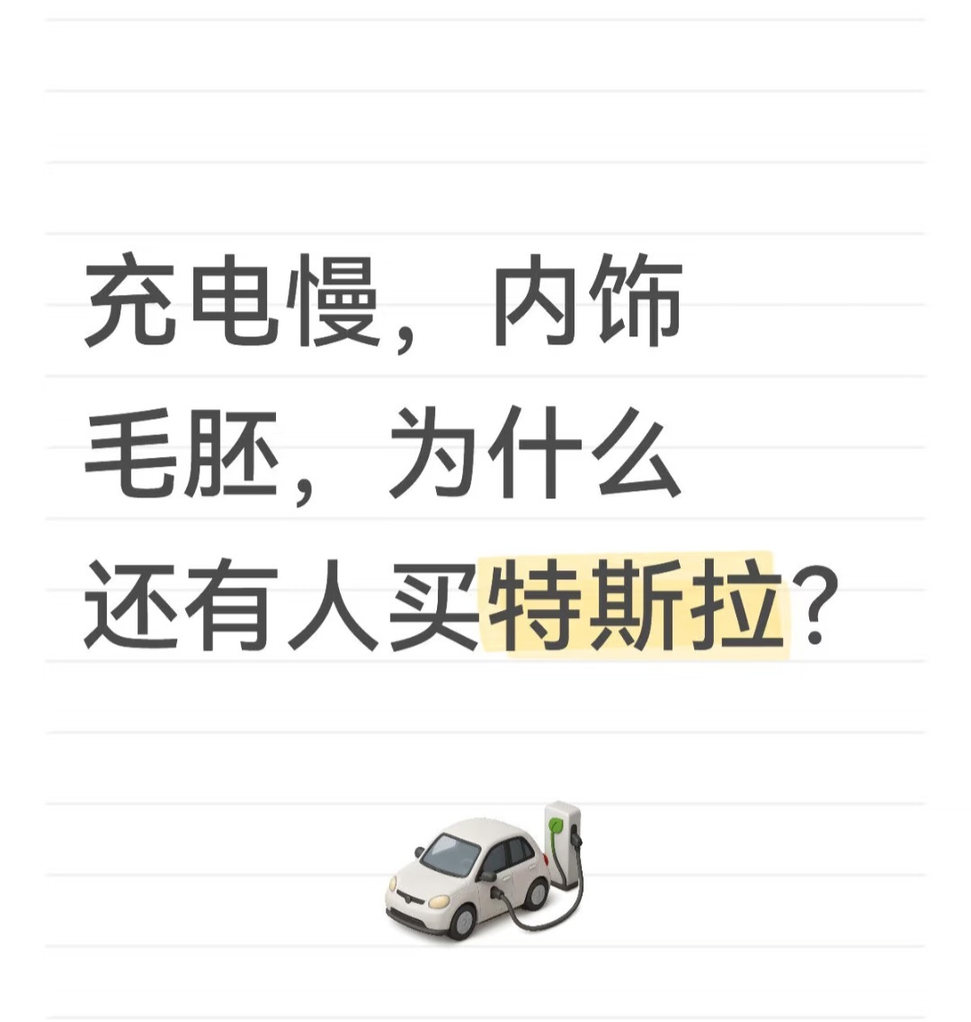 很多人觉得特斯拉毛坯，其实我觉得并不会，它只是简洁，你实际坐进车里，还是能感觉到