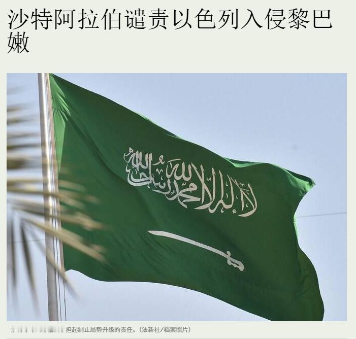 一夜之间，中东局势急转直下！

沙特外交部突然甩出一份重磅声明，字字句句都带着火
