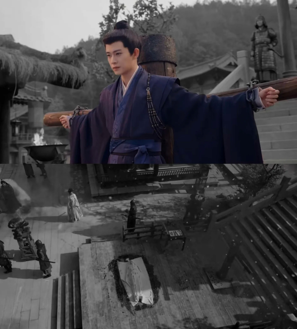 同样的情景，却是不同的剧情，这相似的画面怎么不会让人想起梦回我的皇叔周生辰呢😭