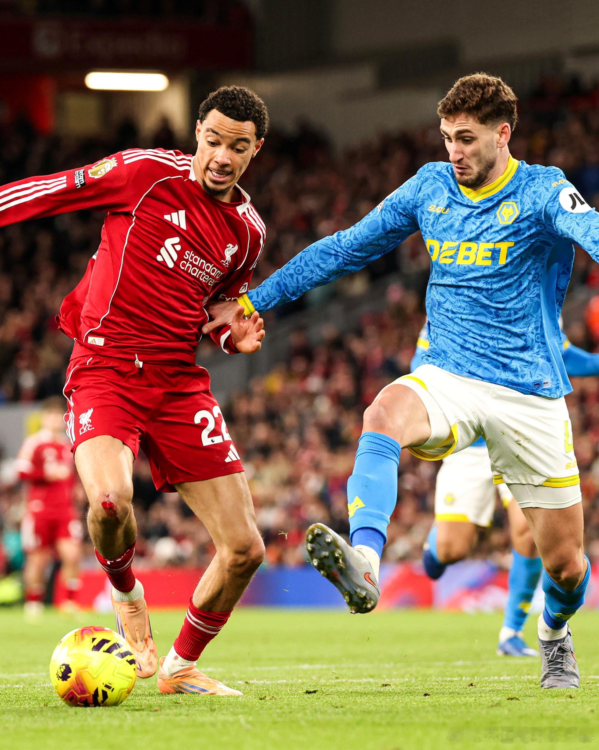 利物浦和狼队将在一周内连踢两场3月4日，狼队vs利物浦（英超）3月7日，狼丢vs