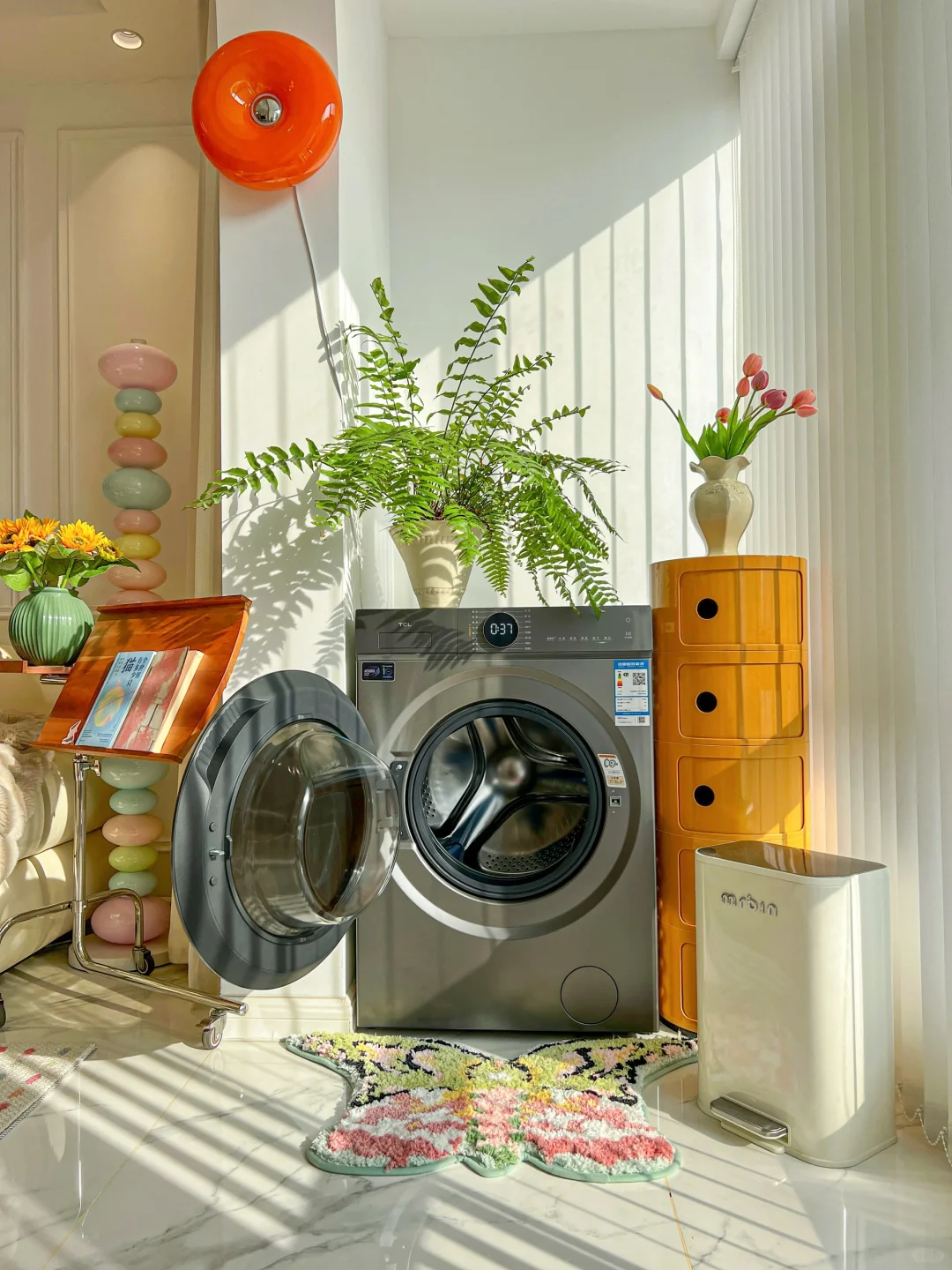 真太香了！洗衣机放在阳台颜值实用两不误🌷