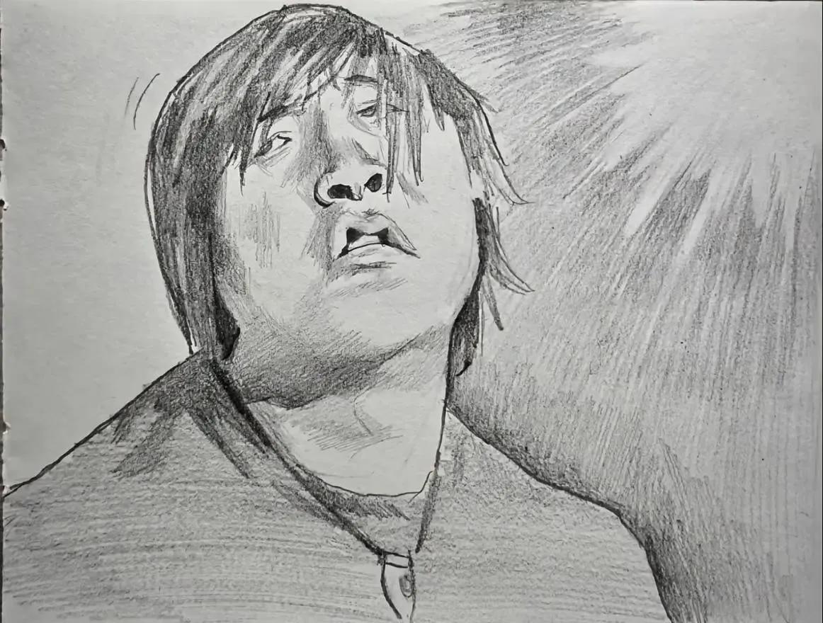 这幅画看着很眼熟，看了半天也没看懂是哪个人物！像谁呢？