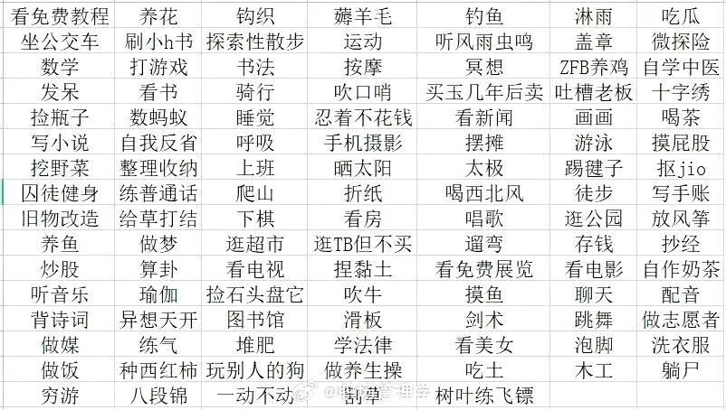 一些不花钱也能很快乐的低成本爱好，不烧钱也能闪闪发光