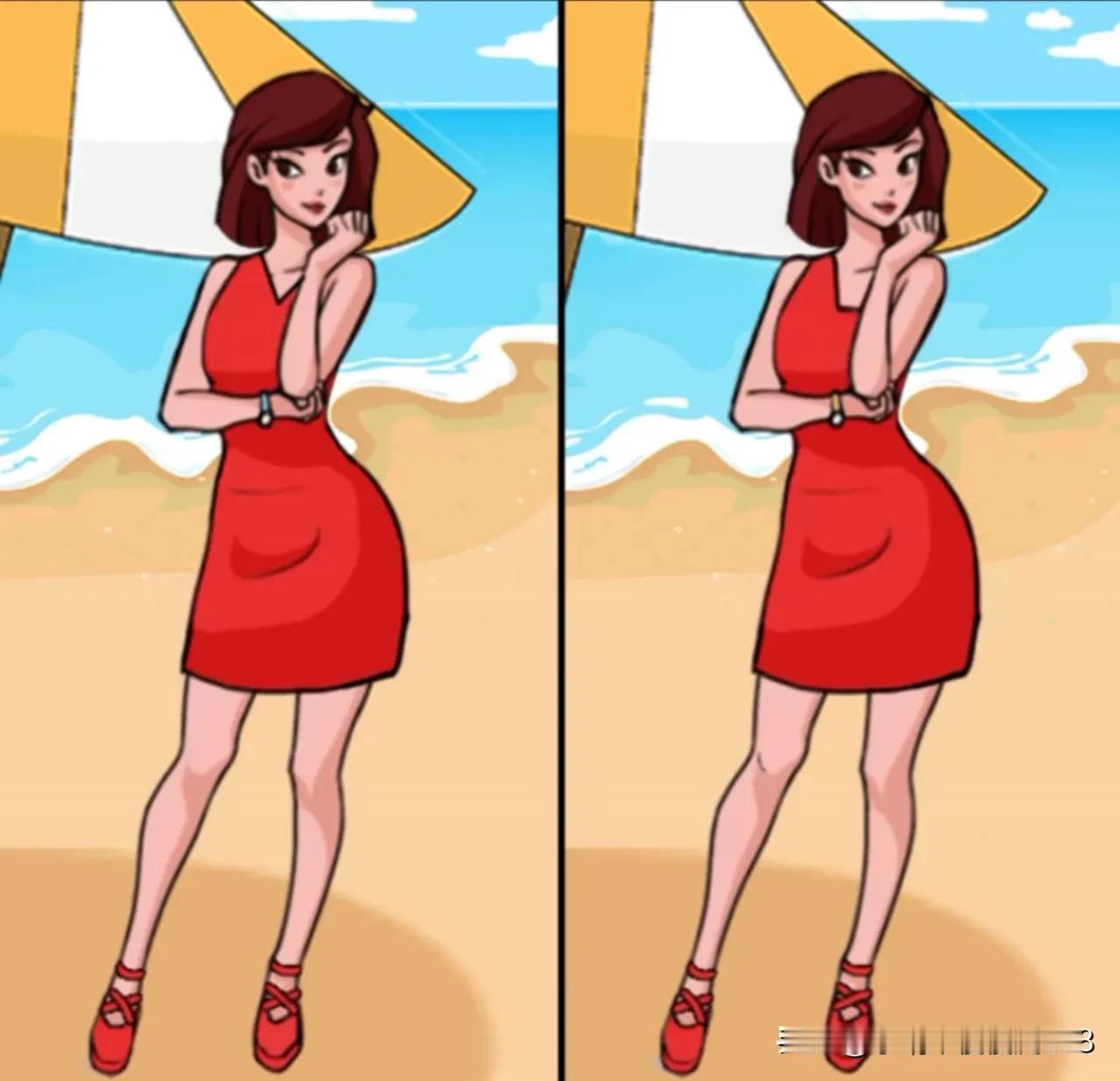 浪漫的夏日，美丽的女子
眼力大闯关
找到8处不同过关[灵光一闪]