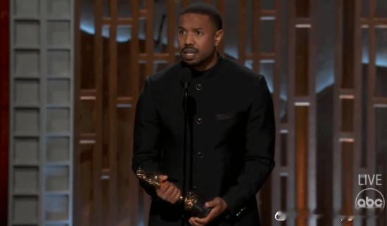 迈克尔B乔丹获奥斯卡最佳男主角奖第98届奥斯卡金像奖颁奖典礼在洛杉矶杜比剧院圆满