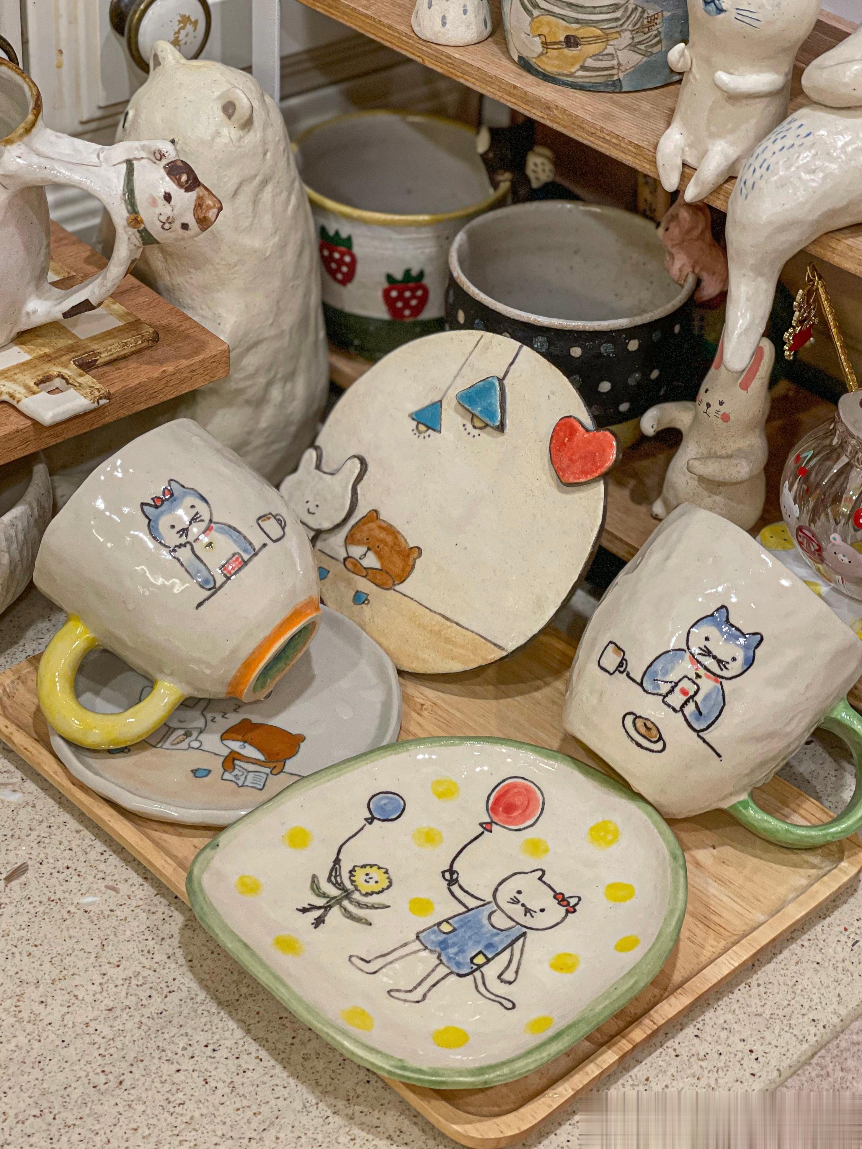 [礼物]两位作家的餐具放在一起好配，牵手成功！ ​​​