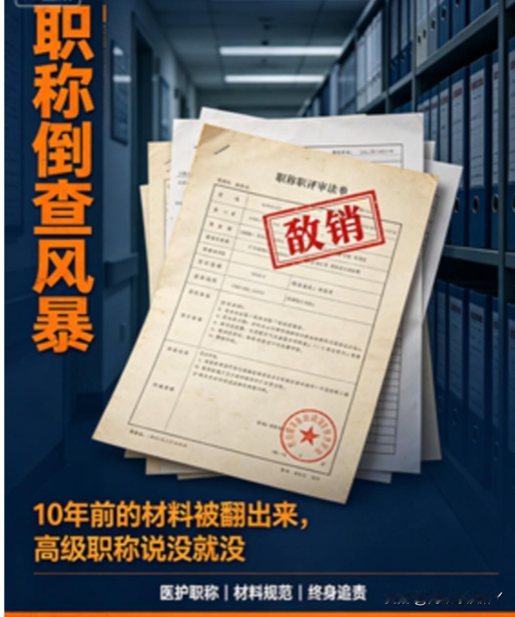 职称倒查终身追责！职称不再是“到手就永久安全”，造假取得的职称无时效限制，随时可