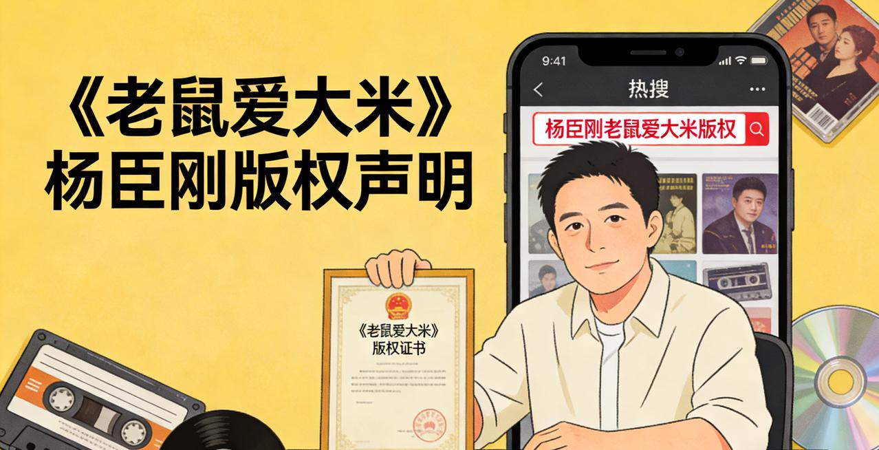 24年争议落定！《老鼠爱大米》杨臣刚发声明，版权维权引全网共鸣
 
3月28日，