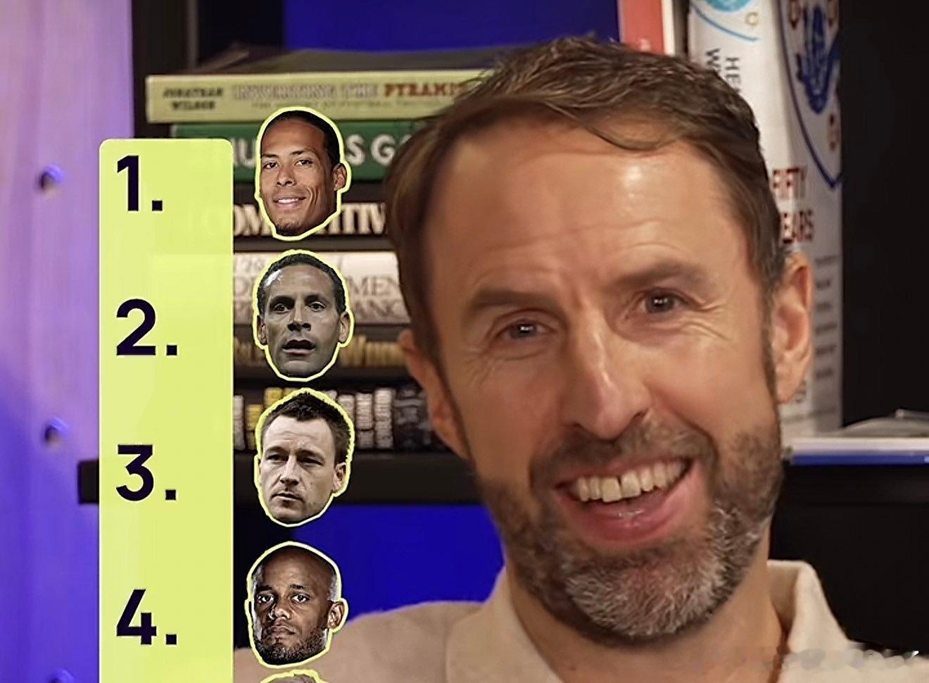 来自前英格兰主帅的认可！索斯盖特将范迪克排在首位，视其为英超历史上在他看来最好的