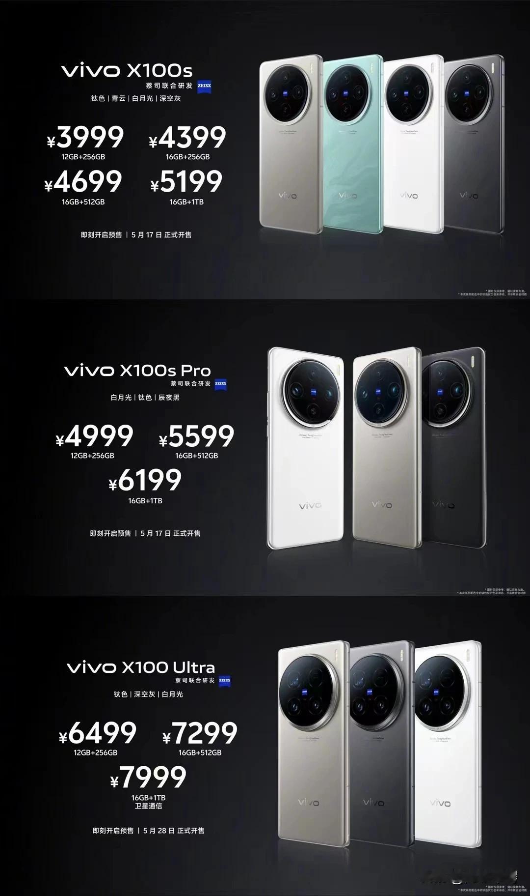 vivo x100 ultra终于发布了，6499元，这个钛色看起来不错，只不过