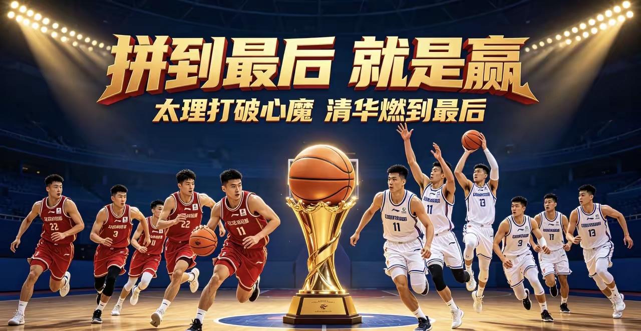 剑气横空三万里，
高校篮球比赛场。
青春飞扬铸辉煌，
太理冠军闪金光。
你对英雄