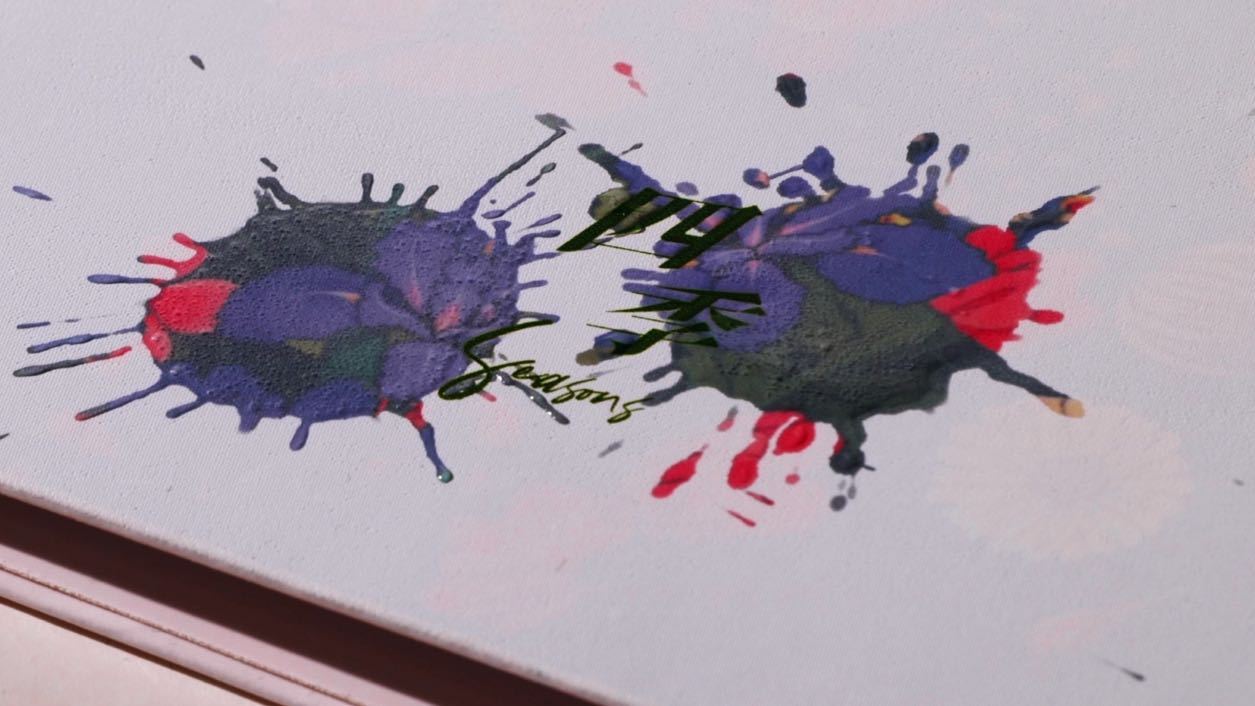 鹿晗LP专辑水敏纸封面好浪漫 鹿晗真的太懂浪漫了！最新实体四专《四季》LP的封面