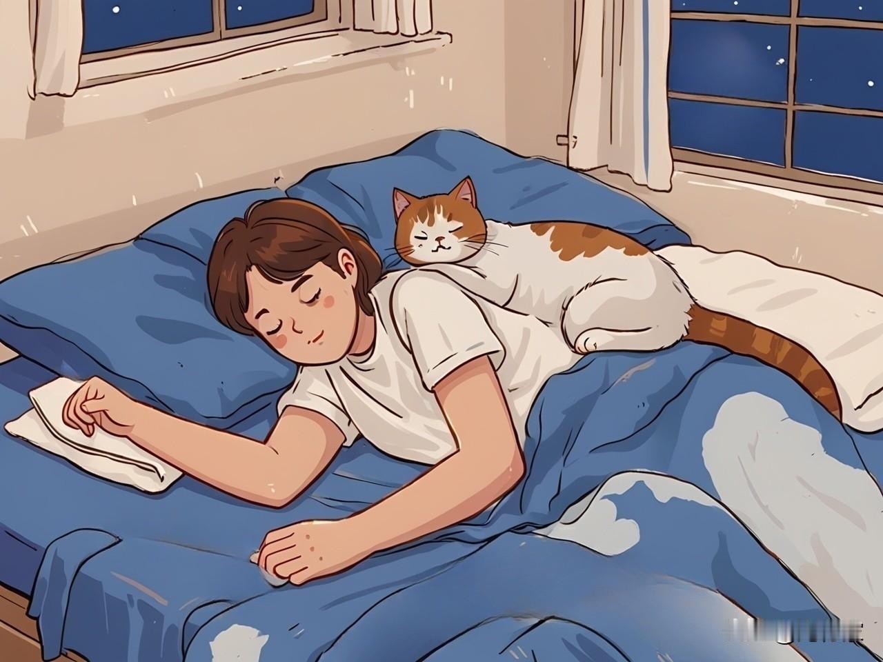 猫为什么总爱贴着你睡觉？

1.你是它最信任的人
猫很警惕的，特别是在睡觉的时候