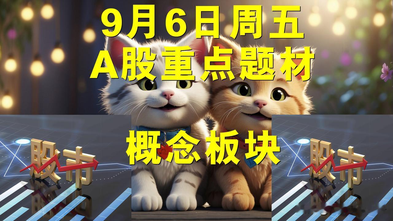 9月6日周五A股题材概念板块。

一、华为概念板块：创识科技、科森科技、新亚制程