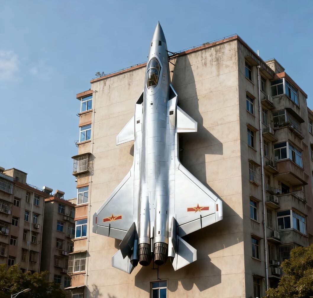 你可能对J20的大小没啥概念，参照物安排上