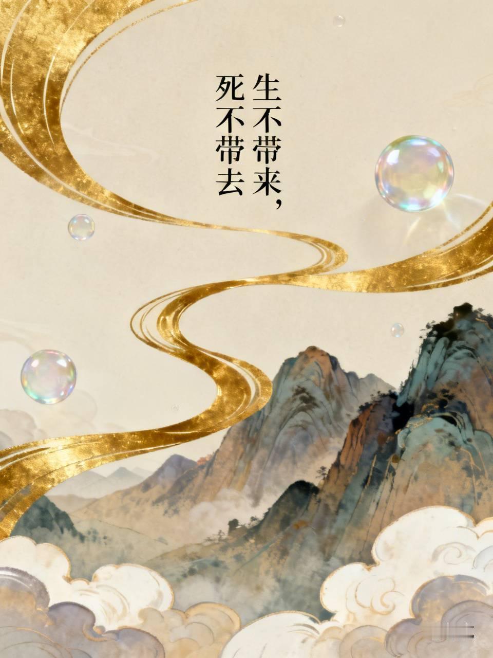 人常说“生不带来，死不带去”，很多东西确实如此。财富首当其冲，像银行存款、房子车