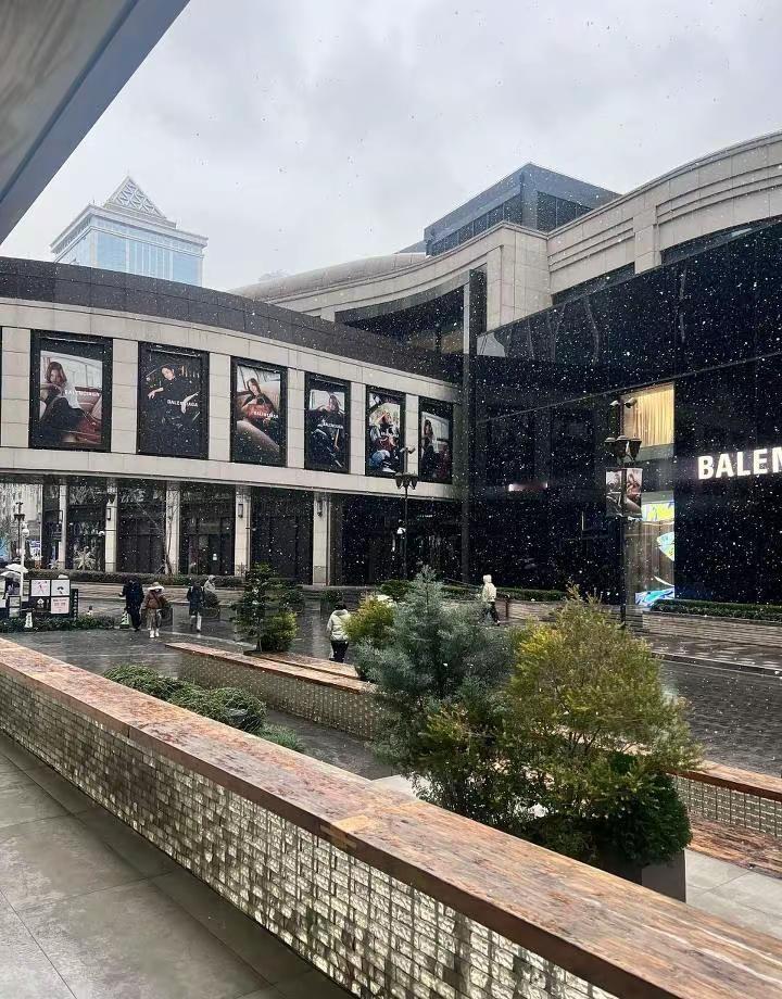 已经十几年没下雪的上海 突然飘雪 上海